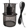 Reptile Heat Lamp Guard Avoid Scald Retractable Heating Lamp Mesh Cover Heat Protector with E27 Ceramic Lamp Holder