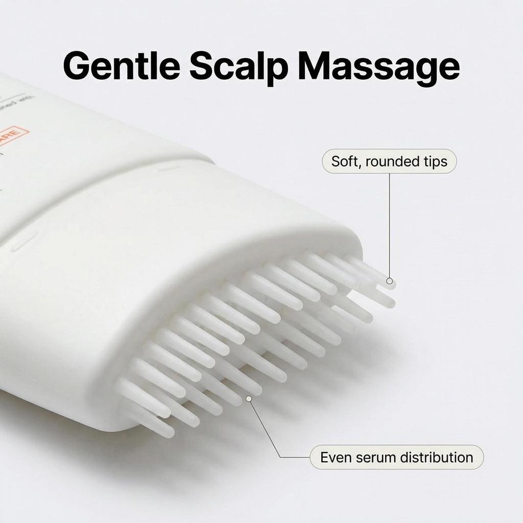 Hair Growth Serum with Brush for Denser Hair & Scalp Massage