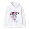 Kids Boys Girls Pullover Hoodie Cool Leopard Lightning Print Stay Hungry Long Sleeve Casual Sweatshirt for Children