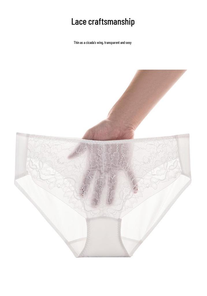 Women's Breathable Silk Lace Panties: Spring & Summer Comfort