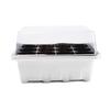 3Pcs/Set 12 Cell Seed Starter Kit Starting Plant Propagation Tray Dome Gardening