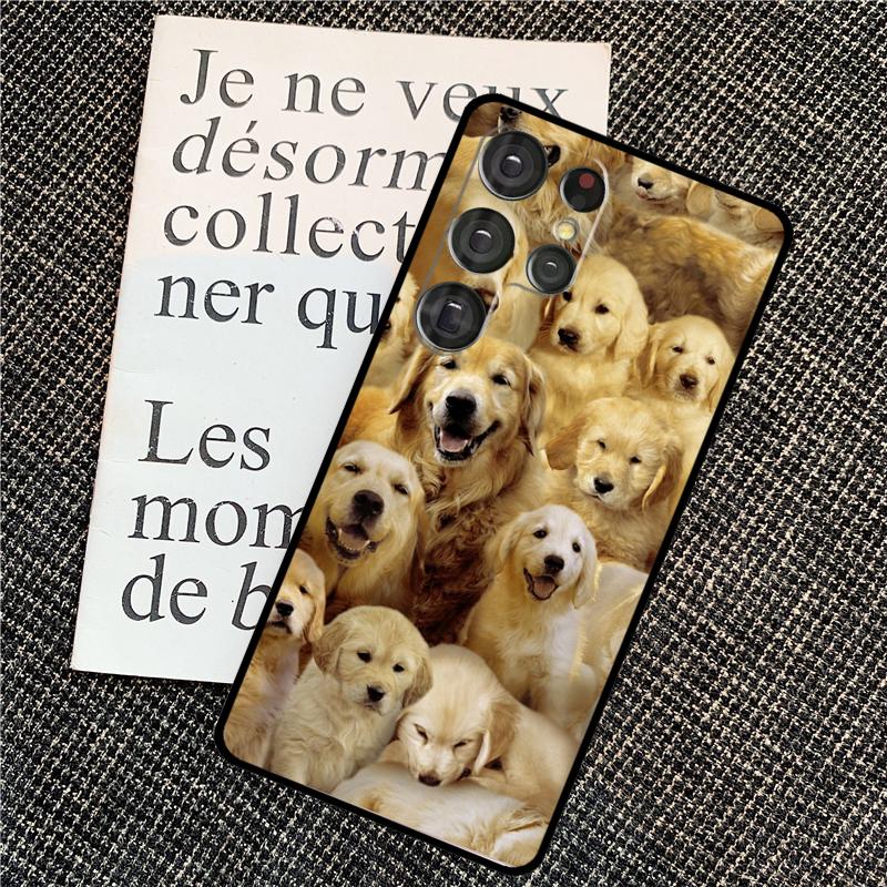 

Golden Retriever Dog For Samsung Galaxy S24 S23 Ultra S22 S20 S21 FE S8 S9 S10 Note 10 Plus 20 Ultra Phone Case Galaxy S20