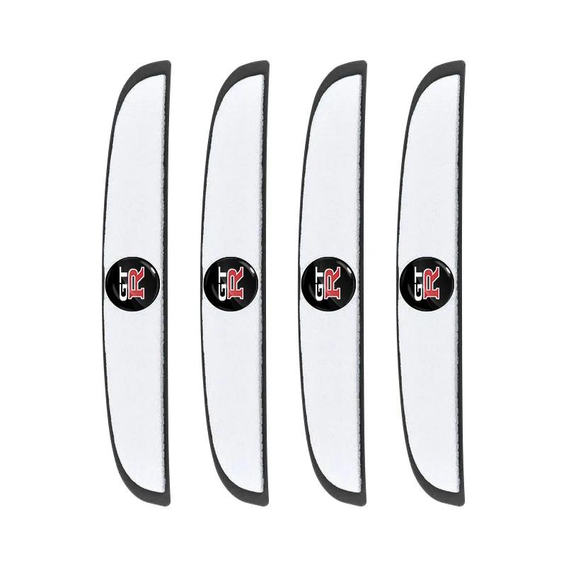 4pcs Car Door Edge Anti Scratch Collision Protection Strip Stickers For Nismo Nissan Almera Tiida Juke Teana Qashqai 350Z 370Z