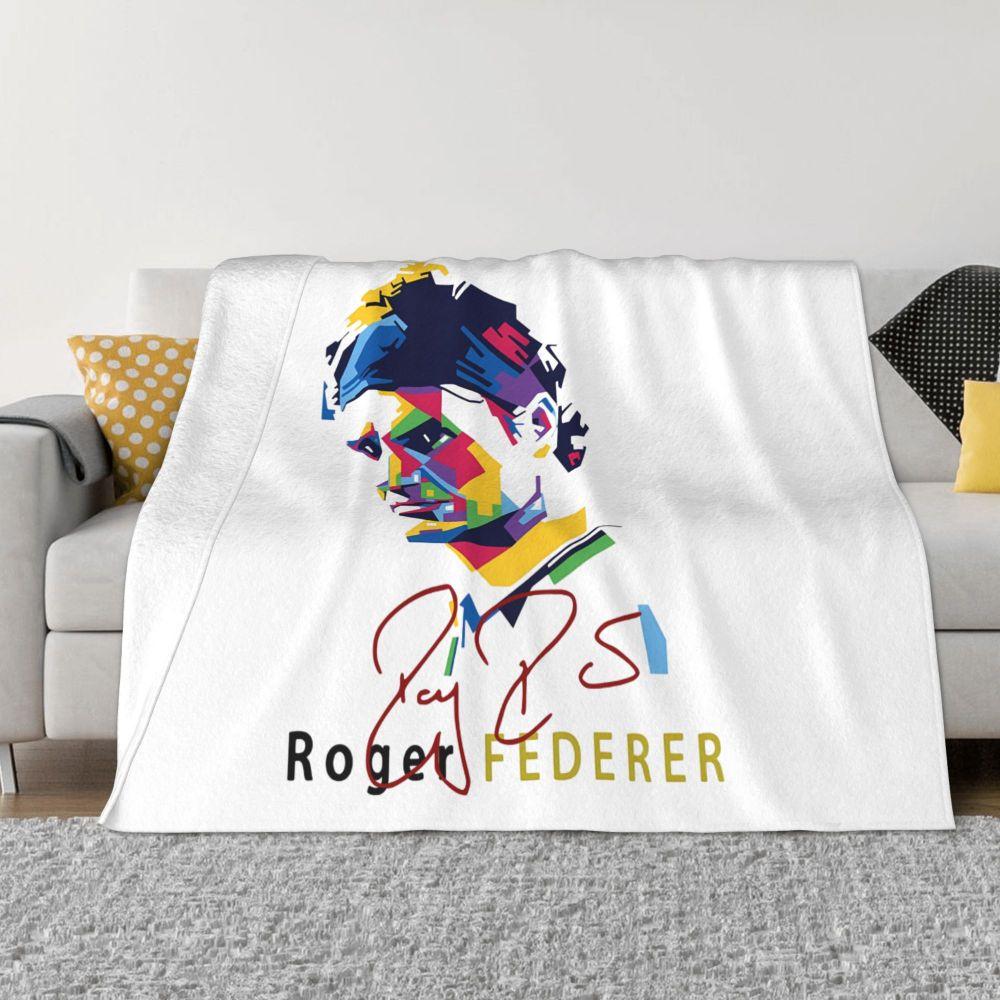 

NEW Roger Federer Blankets and Throws Super Soft Thermal Indoor Outdoor Blanket for Living Room Bedroom Travel 30x40in