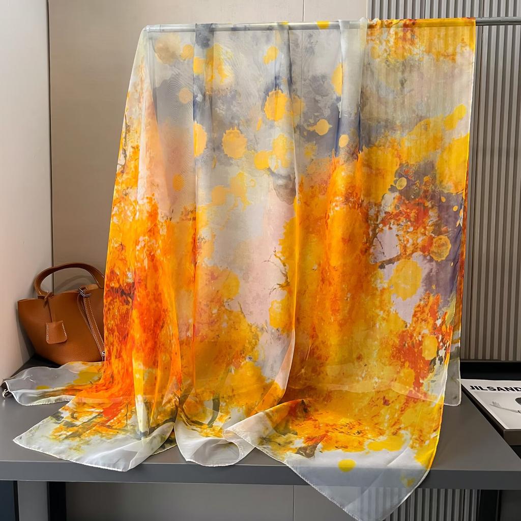 Damski szal wysokiej klasy, nowy, duży, modny, wszechstronny i stylowy szal wiosenno-letni, szal-krem przeciwsłoneczny dla mamy