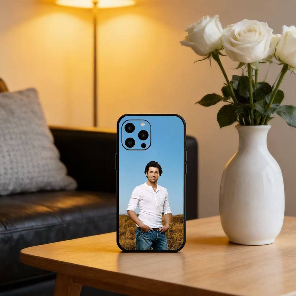 Patrick-s DD-Dempsey Phone Case For iPhone 16,15,14,13,12,17,Pro Max,Plus Silicone Black Case