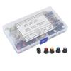 80Pcs Potentiometer B5K B10K B20K B50K B100K Linear Taper Set Kit with Knob for Audio Control