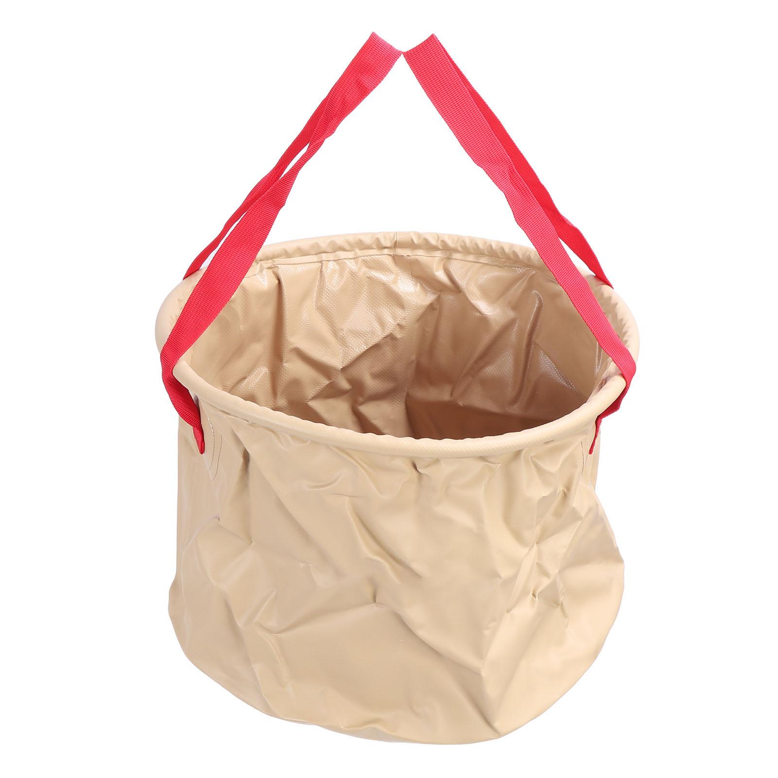 Folding Bucket Container Lightweight Portable Folding Water Bucket Wash Basin for Camping Boating Traveling Fishing 20L