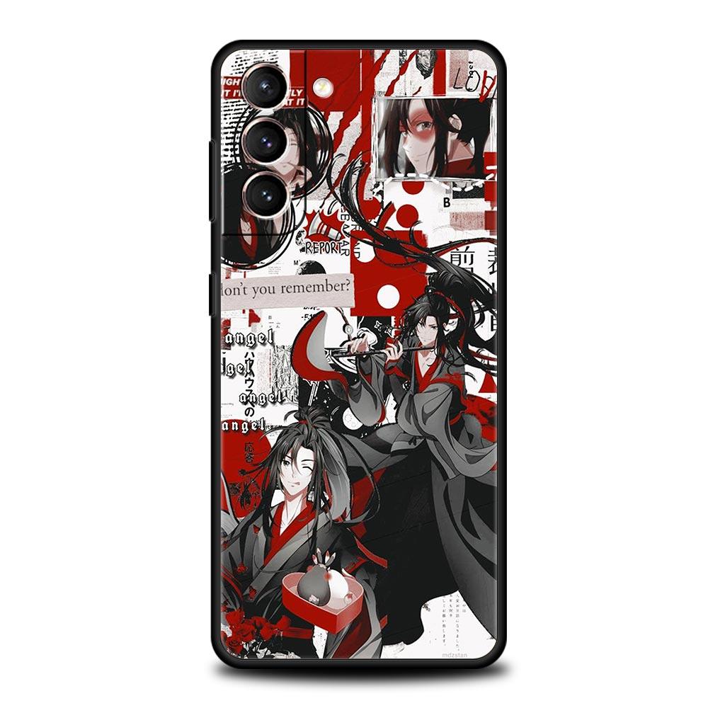 Anime Mo Dao Zu Shi MDZS Phone Case For Samsung Galaxy S22 S21 S20 Ultra FE 5G S10E S10 S9 S24 Plus S23 Cover Black