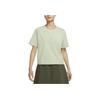 Nike ACG Logo Embroidered Knit Crew Neck Short Sleeve Casual Sport Tee With Dropped Shoulders Women Tops Green DQ2907-343