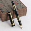 Chinese Enterprises Supply Iridium Nib Acrylic Metal Gifts Pen Leather Gift Box Set Business Signature Pen Ballpoint Pen