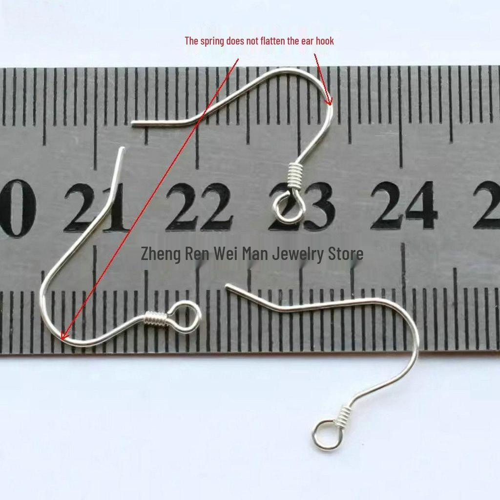 S925 Sterling Silver Plain Ear Cuff Hook Stud Earrings - DIY Jewelry Accessories