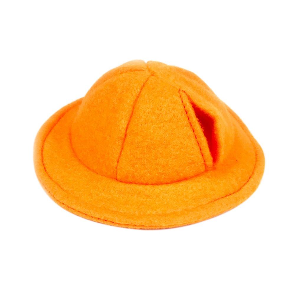 Felt Small Animals Bucket Cap With Ear Holes Pet Clothing Accessories Hamster Fisherman Hat Breathable Lightweight