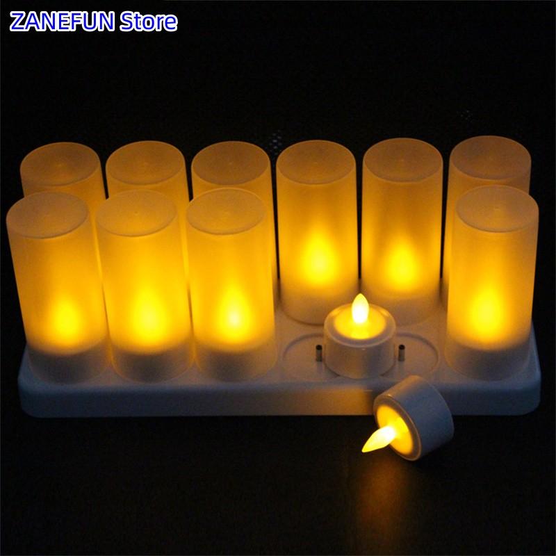 12-Pack LED Candles Led Lamp for Christmas Wedding Festival Home Table Decoration 12PCS LED Candles