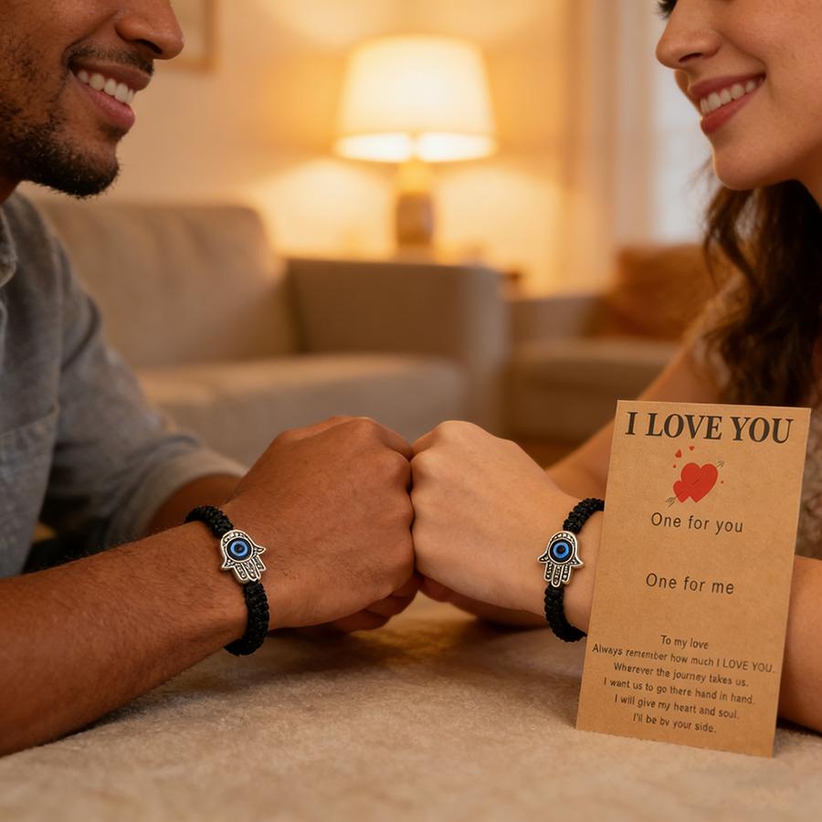 Romantische 5 Stile 2 Stück Partner-Paar-Armband Handgeflochtene Schnur Freundschaftsarmband Verstellbar Perfekte Geschenke Für Liebende