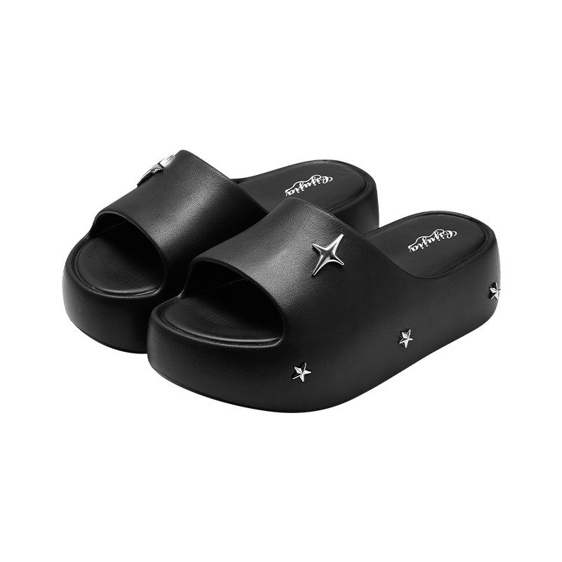 5.5Cm heightening women's shoes summer new trend fashion cool slippers outer wear non-slip versatile one-word drag
