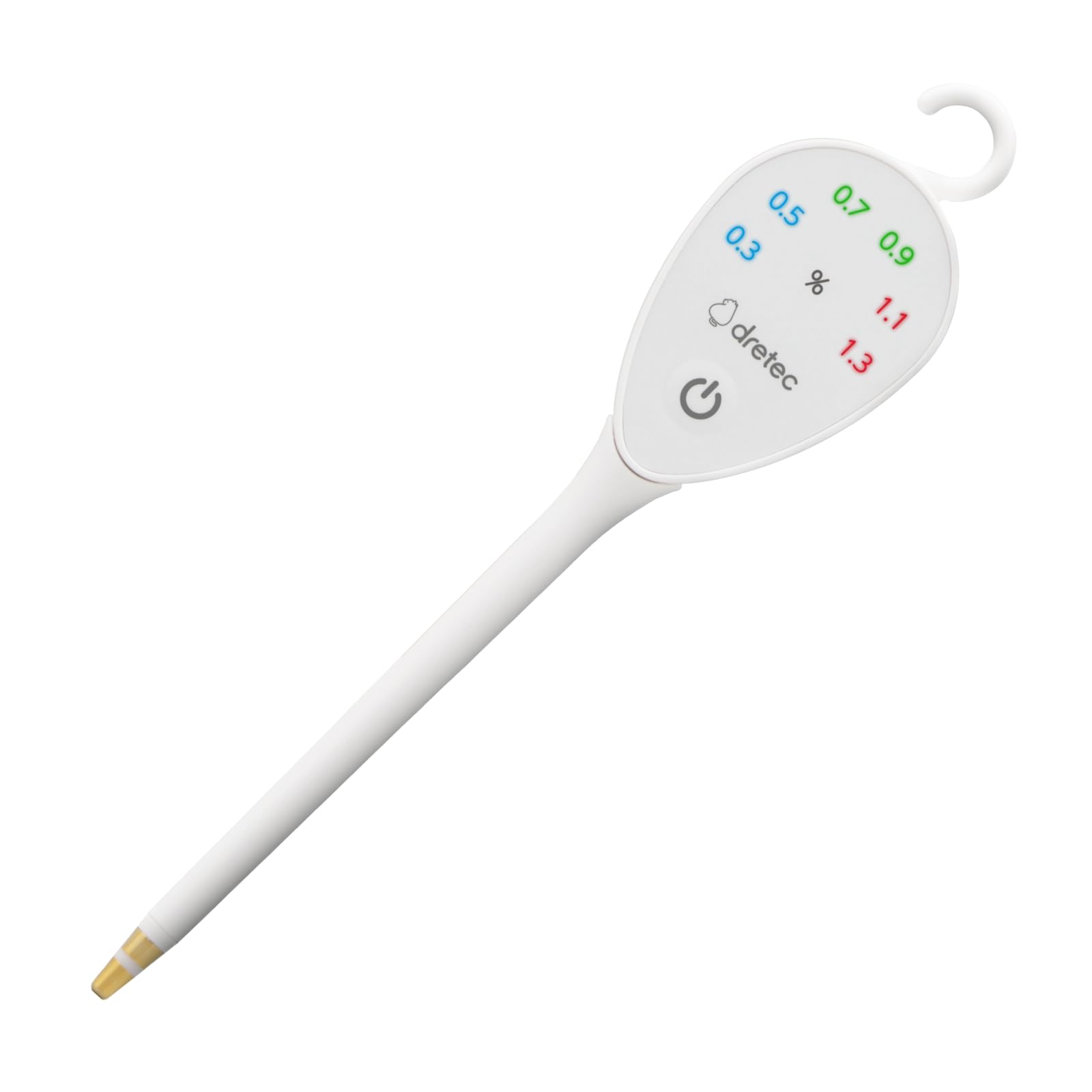 

Dretec Salt Concentration Salt Salt Measurement Reduced Seasoning Food White Meter, Illuminated, Meter, Device, 0.2% Increments, Salt, Judgment,