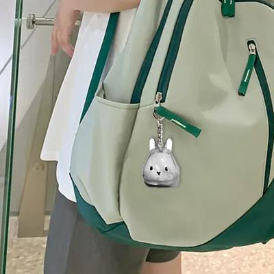 Yousheng 1/4Pcs Pet Rabbit Hair Keychain Keepsake Capsule Memorial Pendant Hair Storage Bottle Transparent Pet Hair Key Chain