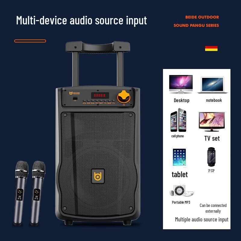 Portable Outdoor Bluetooth Trolley Speaker