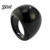 Retro Ring Jelly Texture Finger Ring Transparent Resin Round Layered