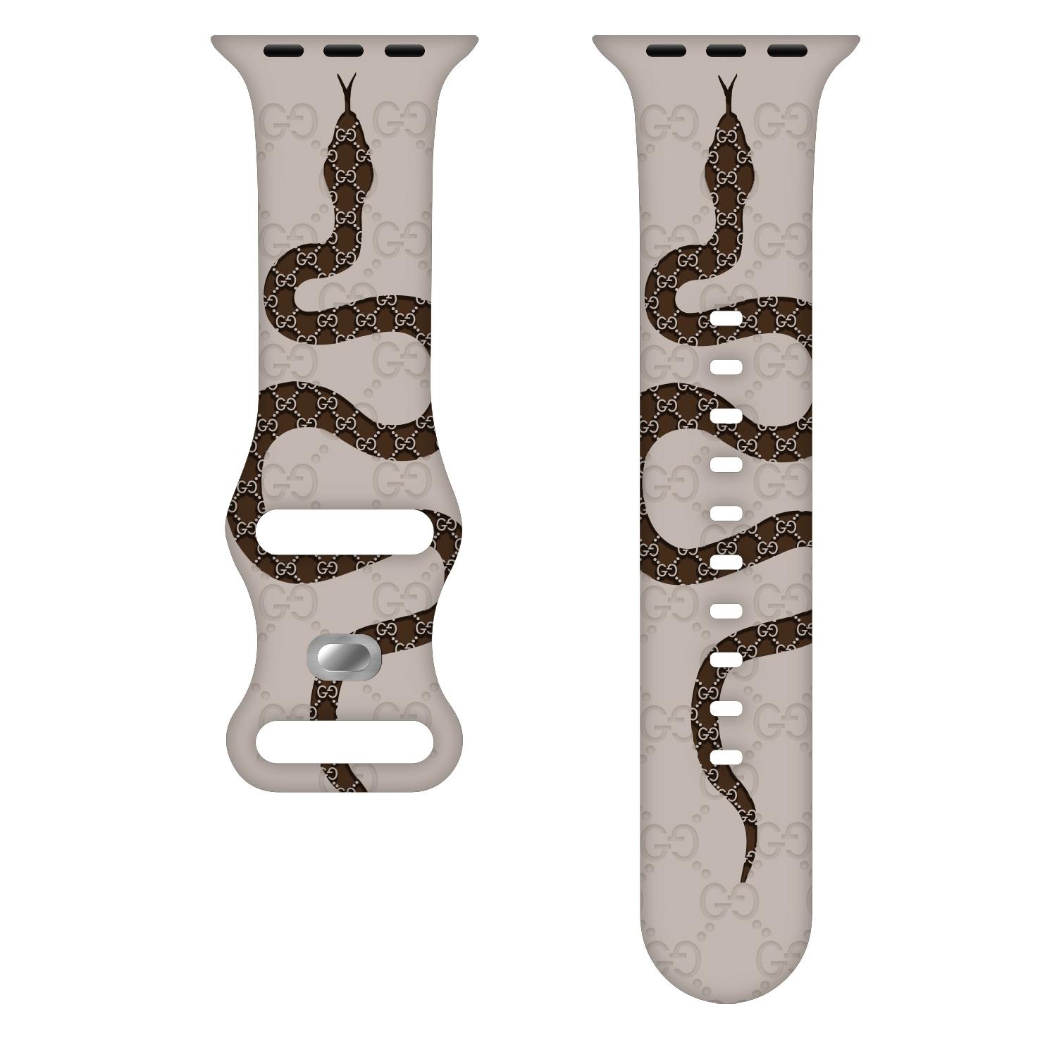 

Гравированный силиконовый ремешок для Apple Watch Band 46 мм 45 мм 44 мм 42 мм 41 мм 40 мм 49 мм 38 мм Correa Snake texture Bracelet Series 10 8 9 7 SE 6 5 4 3 Ultra 2 42mm 44mm 45mm