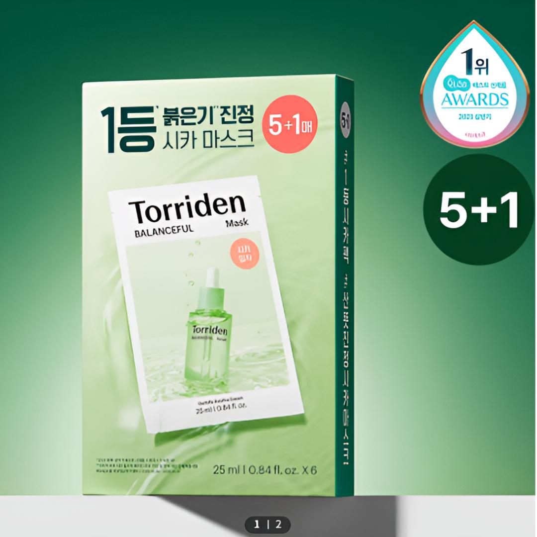 [TORRIDEN] Balanceful Cica Mask Set 6 Sheets (5 + 1)