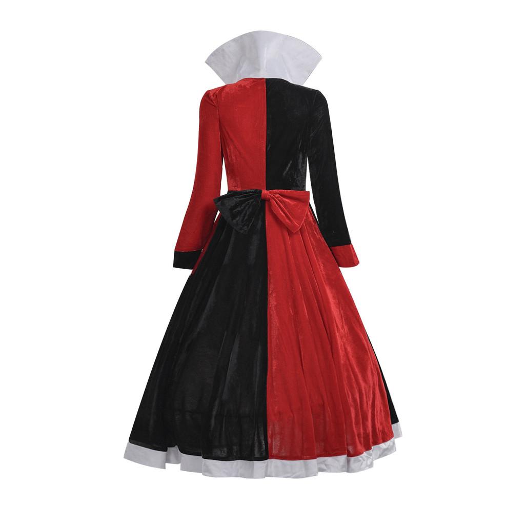 Alice v říši divů Červená královna Cosplay oblečení ze směsi polyesteru pro Halloween a Cosplay
