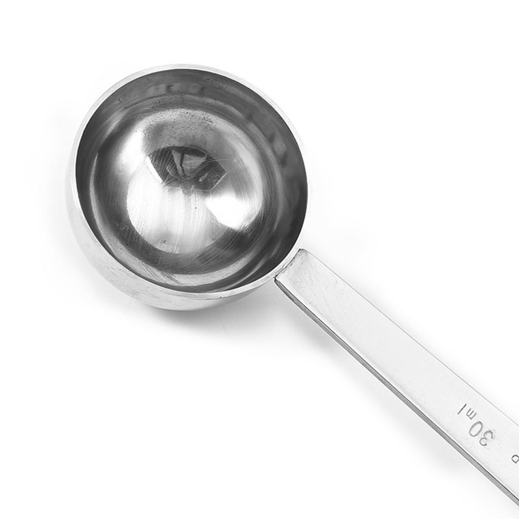 15/30ML Measuring Spoon Clear Scale Long Handle Comtable Grip Heat Resistant Anti-scalding High Accuracy Coffee