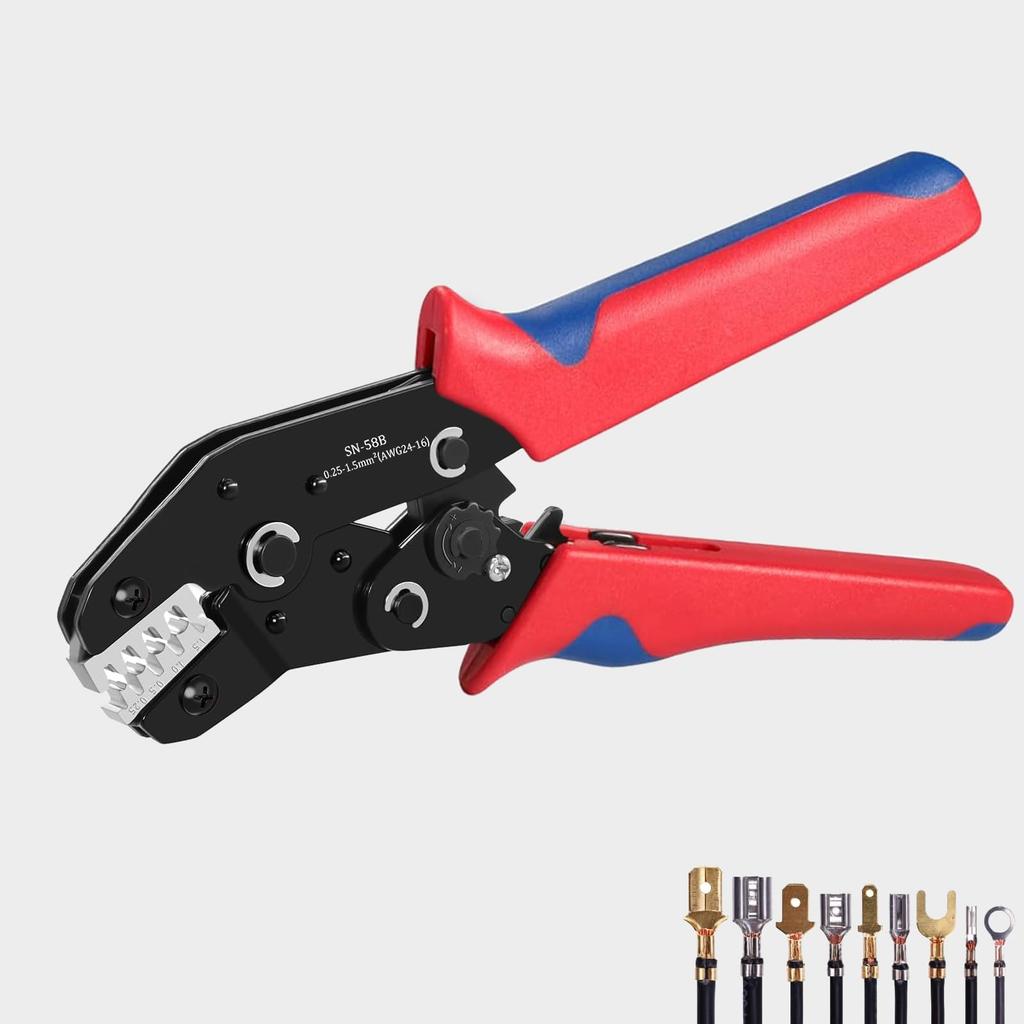 Ibubu Precision Crimping Precision Crimping Ratchet Compatible with Open Barrel Small and Medium Pliers, Electrician's Pliers, Tool, Type, Terminals,