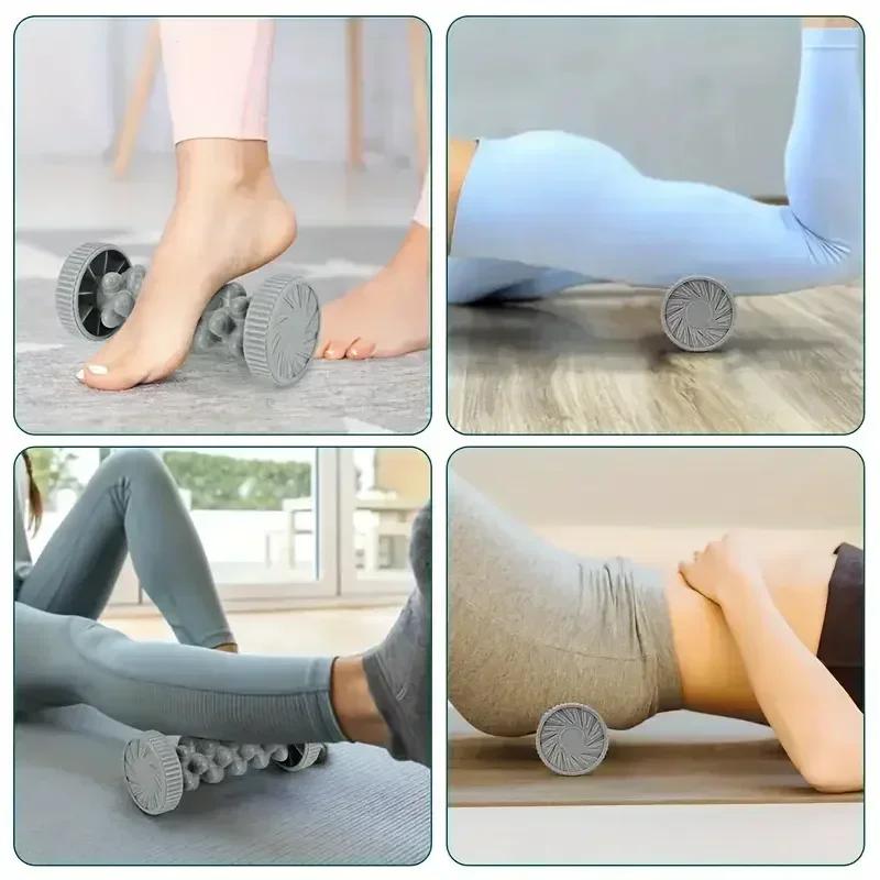Fußmassagegerät Rolle Hand Fußmassagegerät Tiefengewebs-Muskelmassagegerät Rolle Fußreflexzonen-Werkzeug für Fitness Yoga