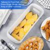 2pcs Batter Shaker Bowl with Lid,Coating Tray,No Mess Plastic Handmade Coating Solution for Fried Chicken, Fish, Onion Rings, Veggies,Easy Clean