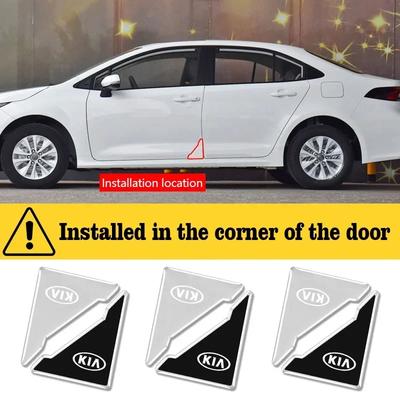 4 Pezzi Adesivo Paraurti Portiera Auto Anti-Cruscotto Ammortizzatore Adesivo Per EV6 Sorento Niro Stinger Ceed Carnival K5 K9 Soul Carens VQ Cade