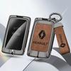 Hub Caps Auto TPU Zinc Alloy Key Case Bag For Renault Koleos Captur Kadjar Megane Clio Talisman Scenic Arkana Car Key Chain Car