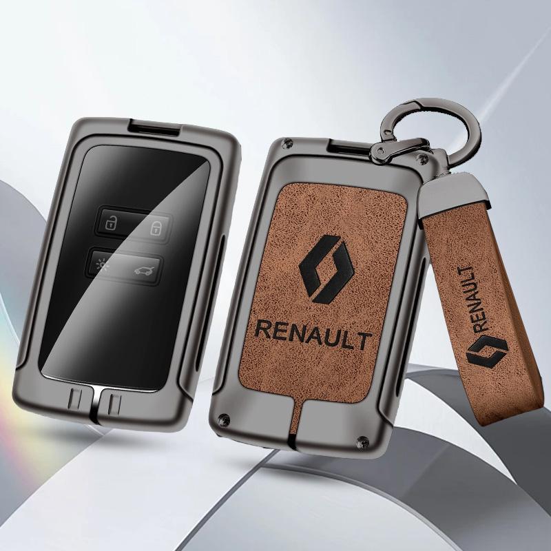 Hub Caps Auto TPU Zinc Alloy Key Case Bag For Renault Koleos Captur Kadjar Megane Clio Talisman Scenic Arkana Car Key Chain Car