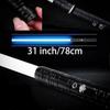 Light Saber Laser Sword Rgb 7 Colors Changeable Electronic Light Sword  Sound1pcs-black