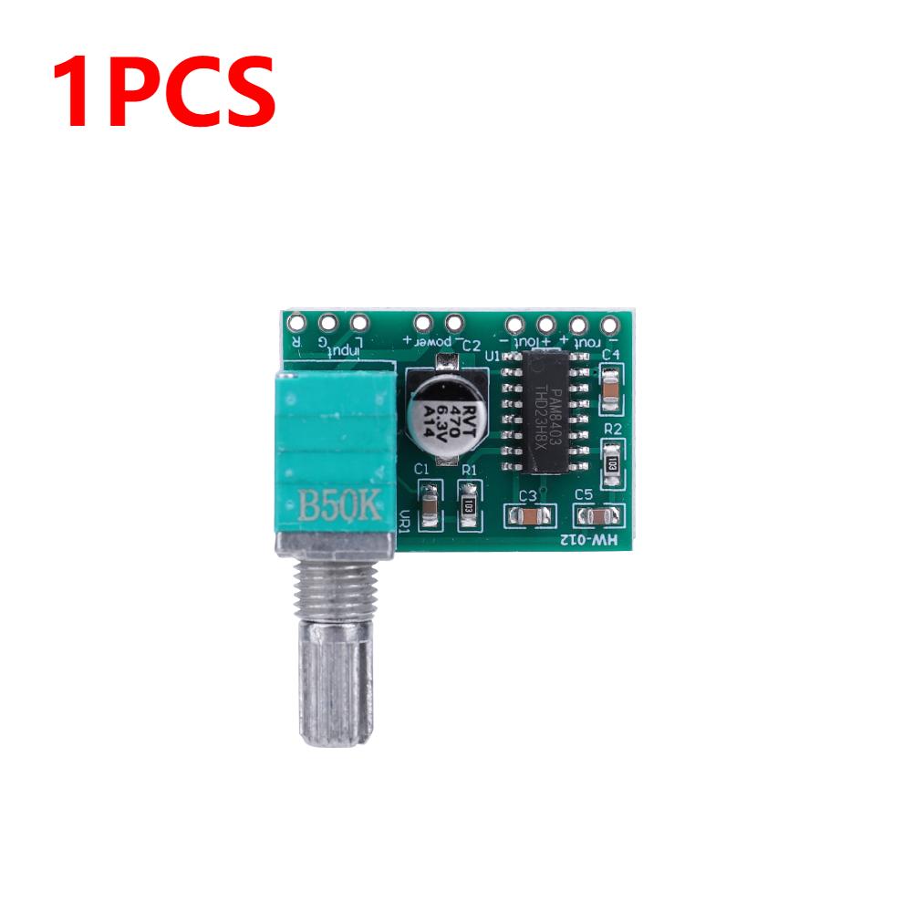

1-10PCS PAM8403 Digital Audio Amplifier Board Mini 5V Digital Amplifier Board with Switch Potentiometer can be USB powered