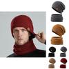 Knitted Mens Winter Beanie With Neck Warmer For Cold Weather Outdoor Activities