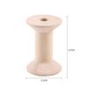 10pcs 1.85 X 1.22in Natural Wood Thread Spools Lightweight Wooden Spools  DIY Sewing