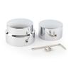 2Pcs Motorcycle Rear Axle Nut Cover Cap Sets for Harley Dyna XG XL 883 1200 Fat Boy Softail  Chrome Black