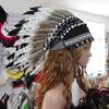 Elastischer Indianerkopfschmuck Federkopfschmuck für Erwachsene Party Haarband Party