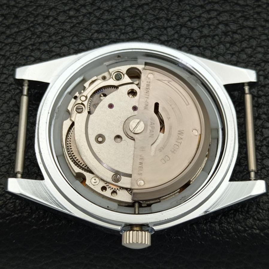 AUTHENTIC REFURBISHED CITIZEN AUTOMATIC 8200 JAPAN BLACK DIAL WATCH A426203-2 RL620c-a426203