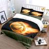 Basketball Art Decor Set Soft Comfortable Duvet Cover Bedding Set Included 1*Duvet Cover & 2*Pillowcases, Gift