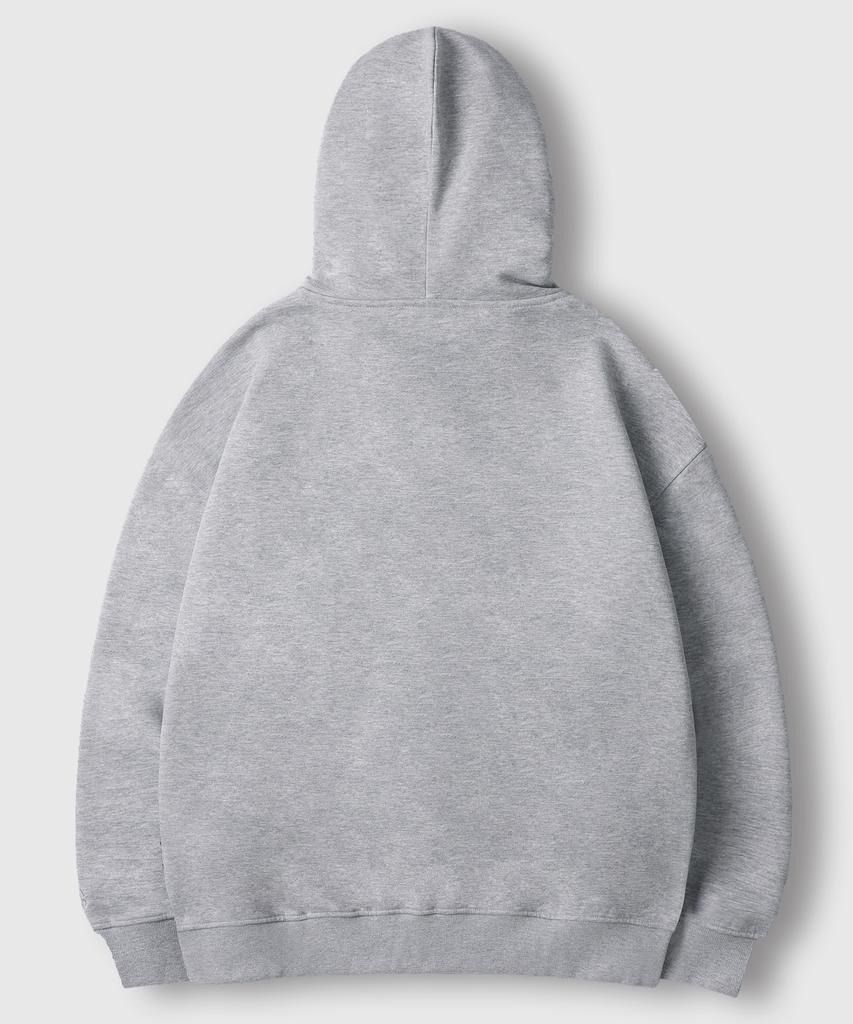 Lemain Second 2-Wege Oversized Sweat Zip-Up Hoodie [Grau]