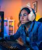 YIK TUNG Cat Ear Gaming Wired Headphones 40MM Speaker with RGB USB Soft Protective Good Sound Adjustable Compatible with Language New Japanese