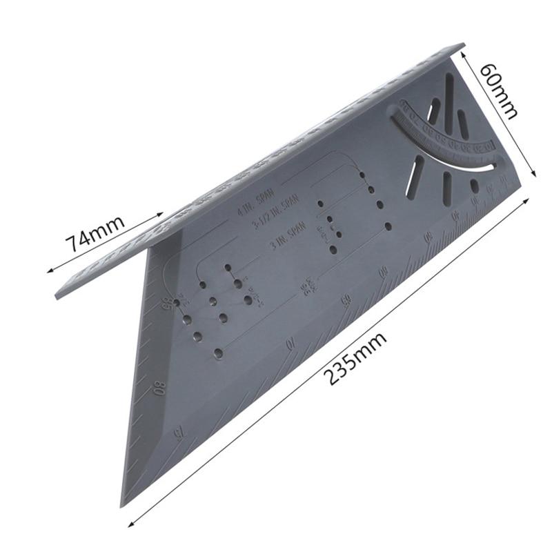 Linijka do obróbki drewna Miernik kątowy 3D Miernik do pomiaru rozmiaru kwadratowego