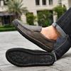 Large Size 48 Handmade Split Leather Men's Casual Shoes Comfortable Men Loafers Moccasins Men Flats Shoes Driving Shoes