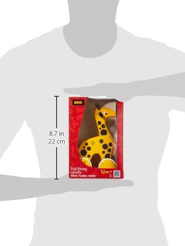 BRIO Pull Toy Giraffe, Ages 1+ (Pull Toy, Wooden, Educational Toy) 30200