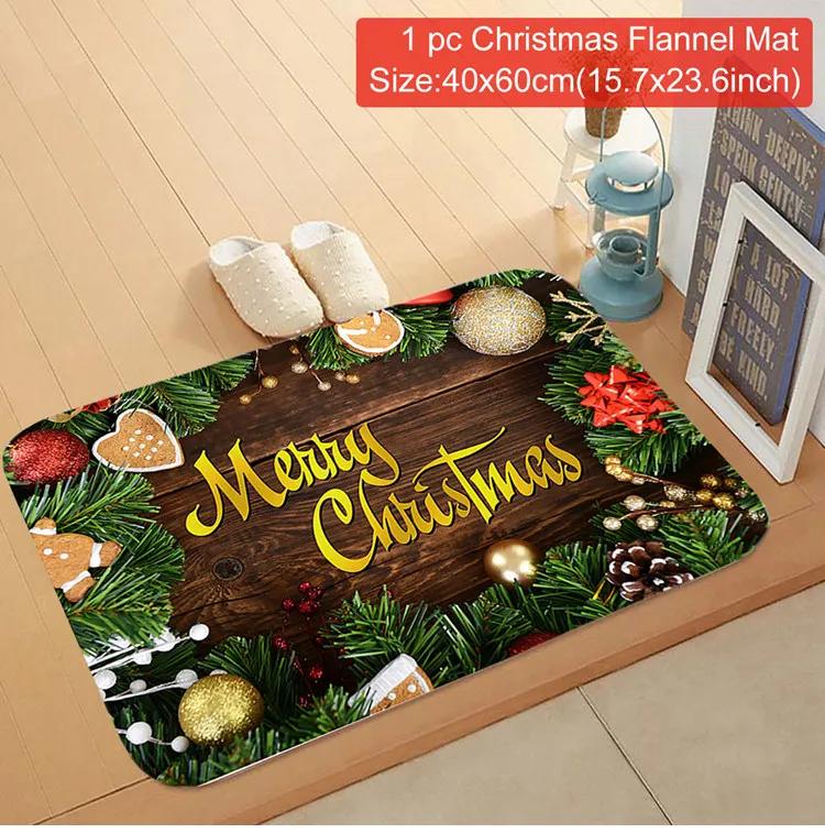 Christmas Door Mat Santa Claus Outdoor Carpet Merry Christmas Decorations for Home  Navidad Xmas Ornament New Year 2025