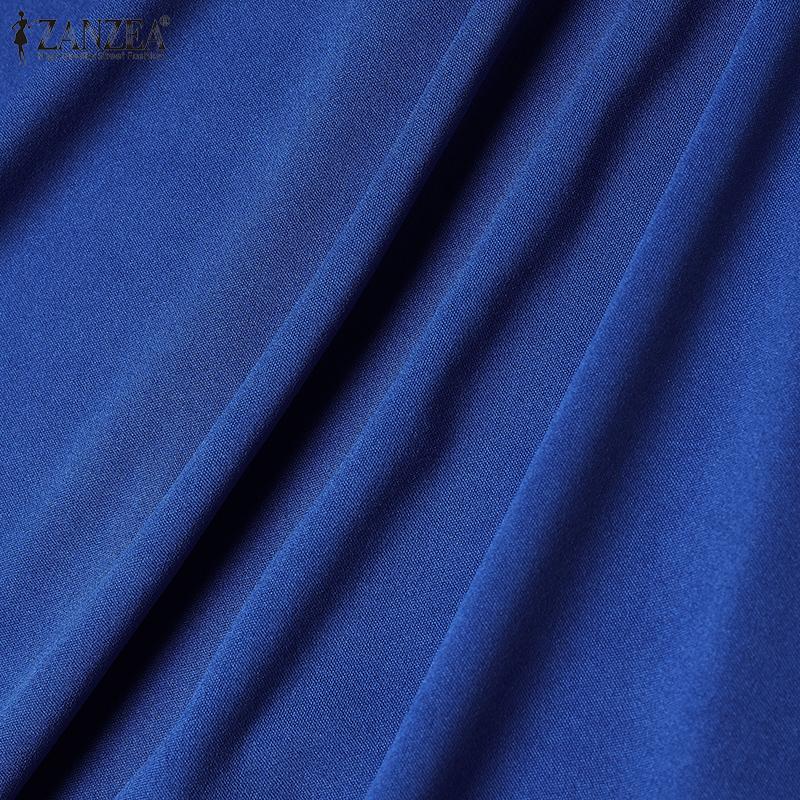 ZANZEA Dámské vintage pletené šaty s čtvercovým výstřihem do pasu bez rukávů