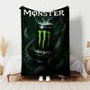 1pc Blanket - Monster Energy LOGO Print Design, Lightweight Blanket for Sofa, Bed- Soft &Warm, Gift for All Seasons